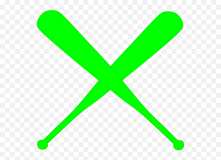 Library Of Green Baseball Bat Clipart Black And White - Clip Art Baseball Cross Bats Emoji,Softball Clipart
