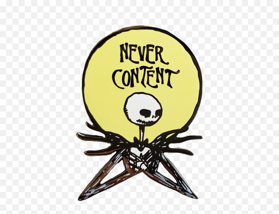 Never Content Jack Skellington Pin - Jack Skellington Dot Emoji,Jack Skellington Clipart