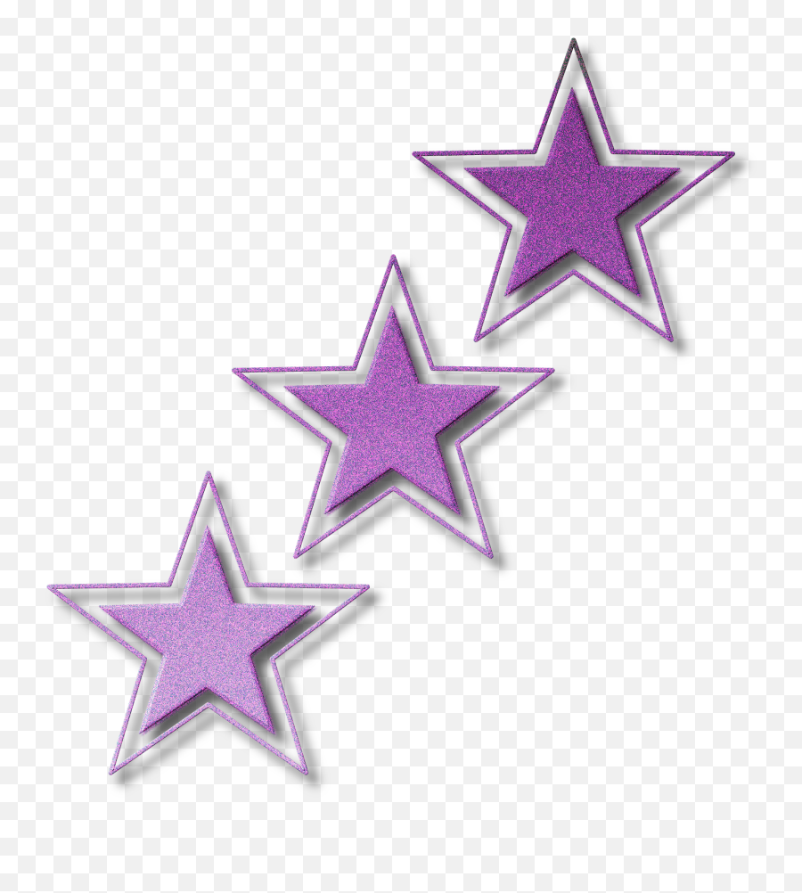 Colorful Glitter Stars Clipart - Transparent Background Purple Stars Png Emoji,Star Clipart