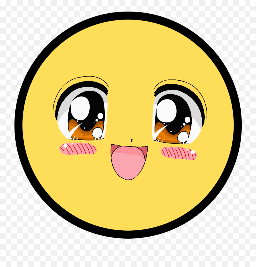 Anime Face Png Clipart - Full Size Clipart 1866105 Smiley Anime Emoji,Anime Face Transparent