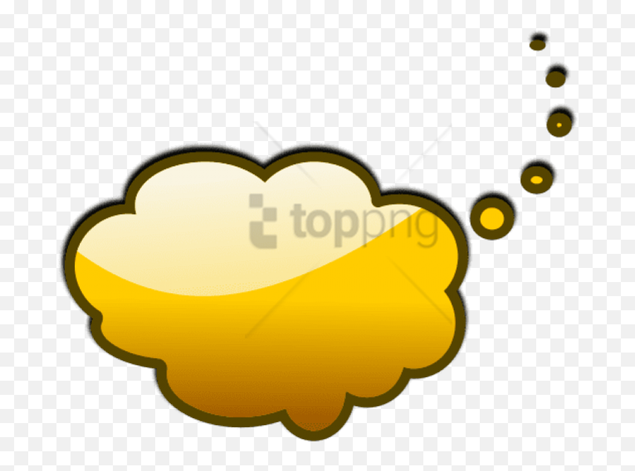 Conversation Bubble - Speech Bubble Transparent Background Yellow Thought Bubble Emoji,Speech Bubble Transparent Background