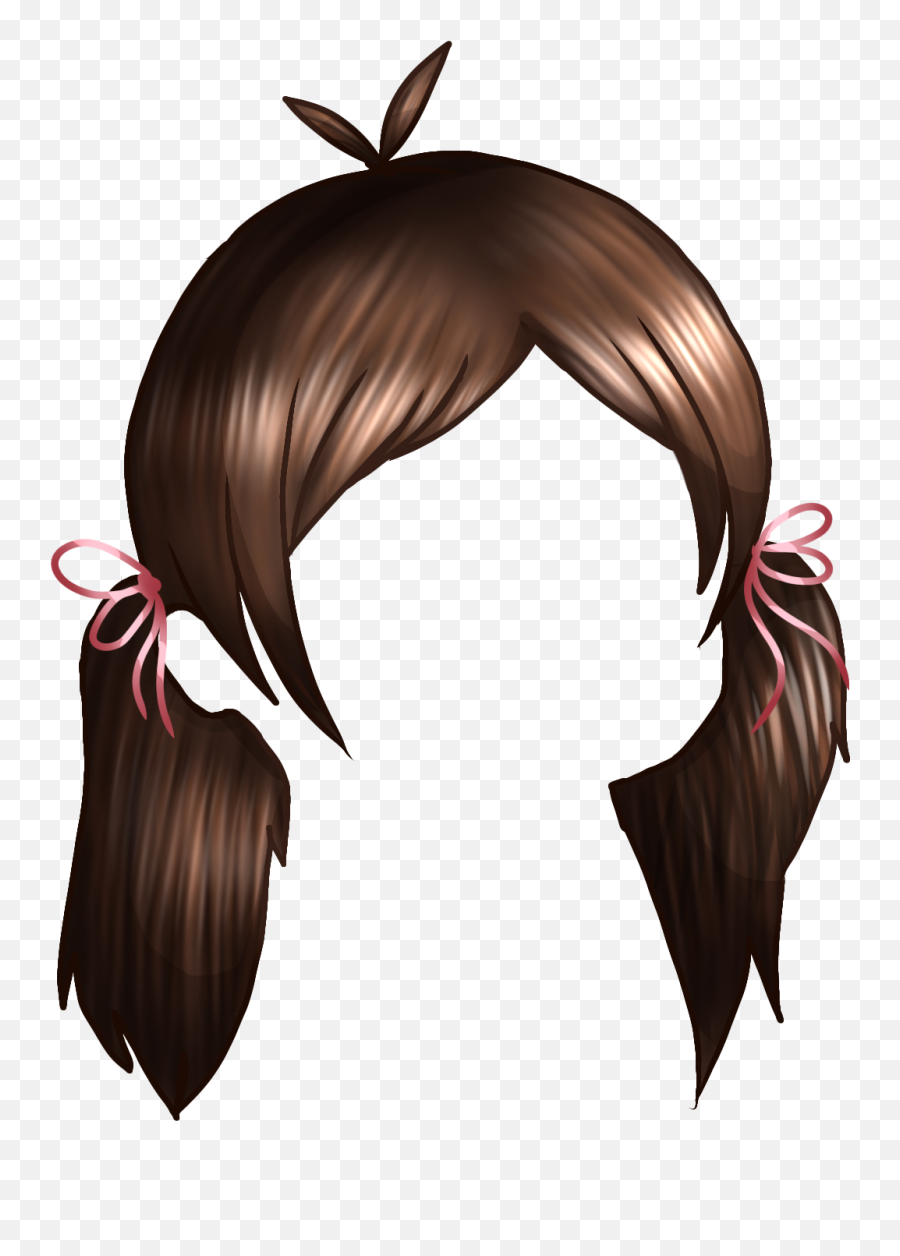 Anime Hair Cute Eyes Drawing Chibi Hair - Gacha Hair Emoji,Hair Transparent