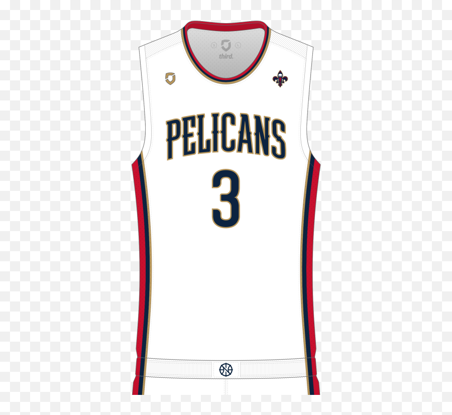 Dean Robinson Thirdkit - Sleeveless Emoji,New Orlean Pelicans Logo