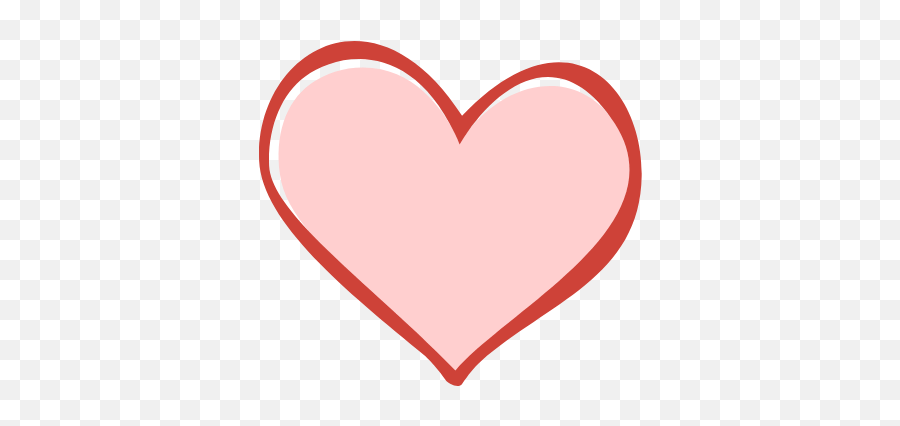 Uneven Heart Graphic - Love Doodle Emoji,Open Heart Clipart
