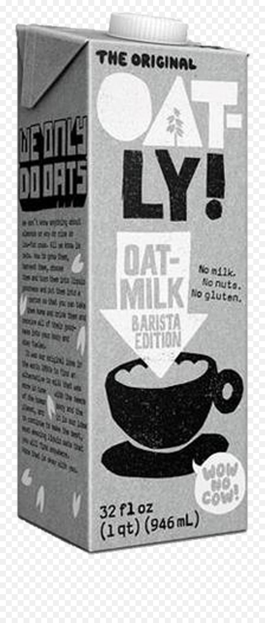 Oatly Oat Milk Barista Edition 32 Fl Oz Emoji,Milk Transparent Background