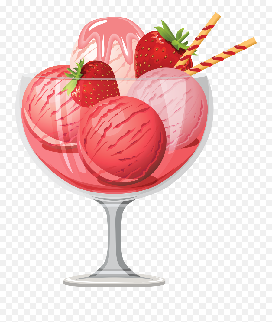 Ice Cream Png Image Free Ice Cream Png - Transparent Background Strawberry Ice Cream Clipart Emoji,Ice Cream Clipart Png