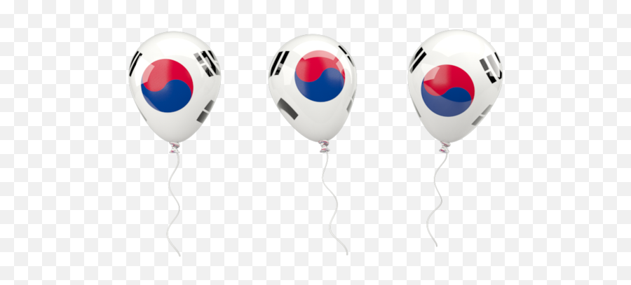 Korean Flag Png - Balloon South Korea Flag Emoji,Korean Flag Png