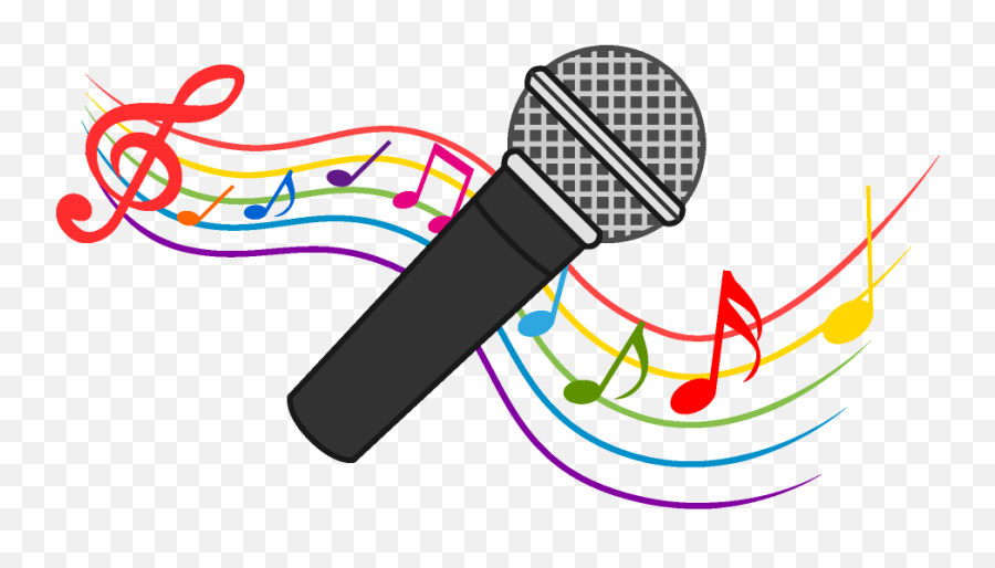 Microphone Clipart Painting Microphone - Music Clipart Emoji,Music Clipart