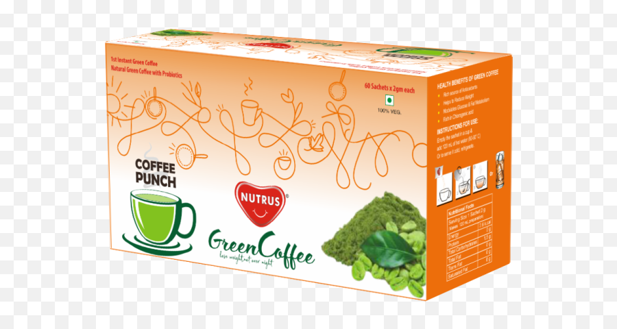Green Coffee Punch 60u0027s 5th - Nutrus Green Coffee Pouch Emoji,60s Clipart