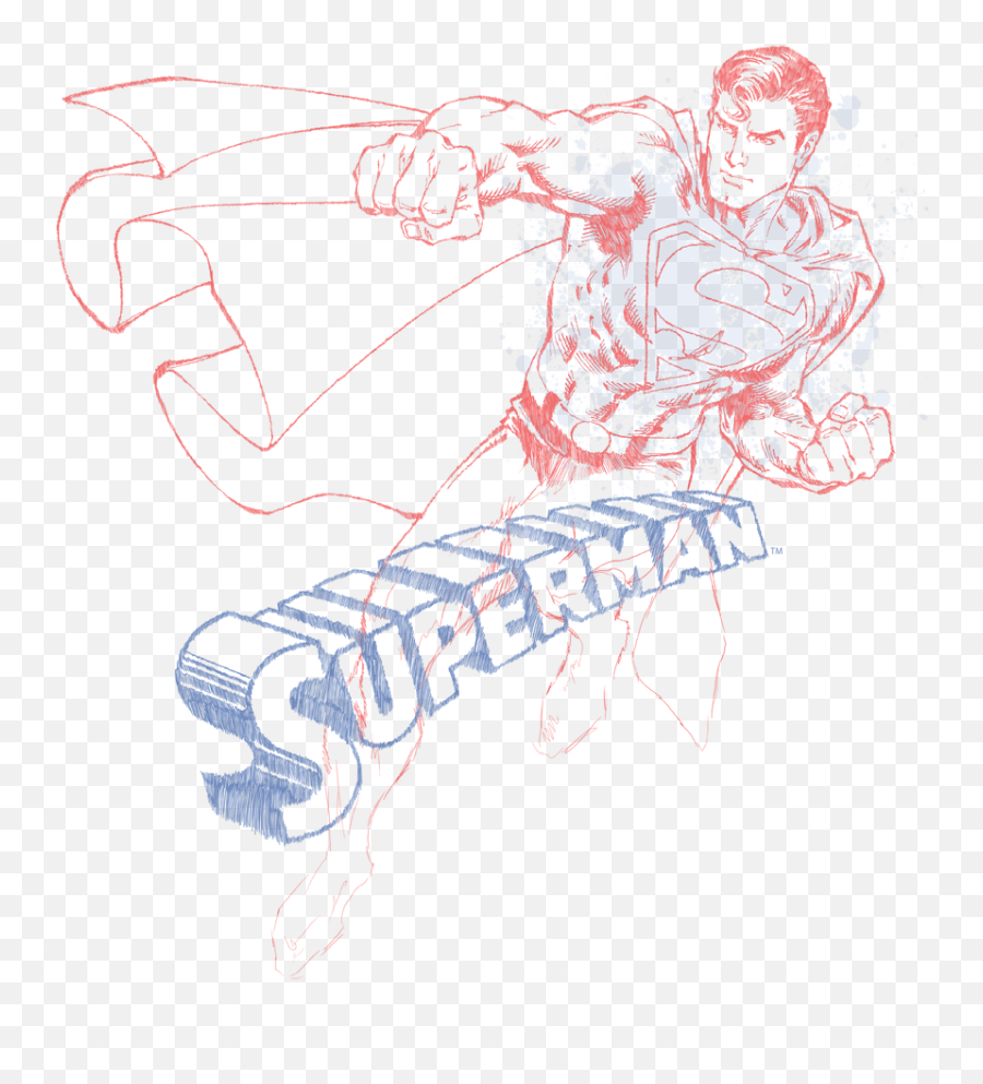 Superman Sketch Menu0027s Tall Fit T - Shirt Emoji,Superman Logo Shirt