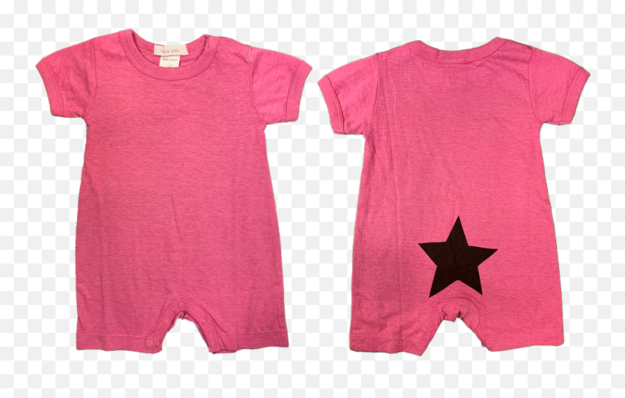 Mish Mish Baby Girl Pink Star Onesie Emoji,Pink Star Png