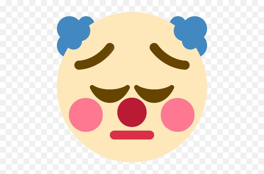 Pensiveclown - Pensive Clown Emoji,Clown Emoji Png