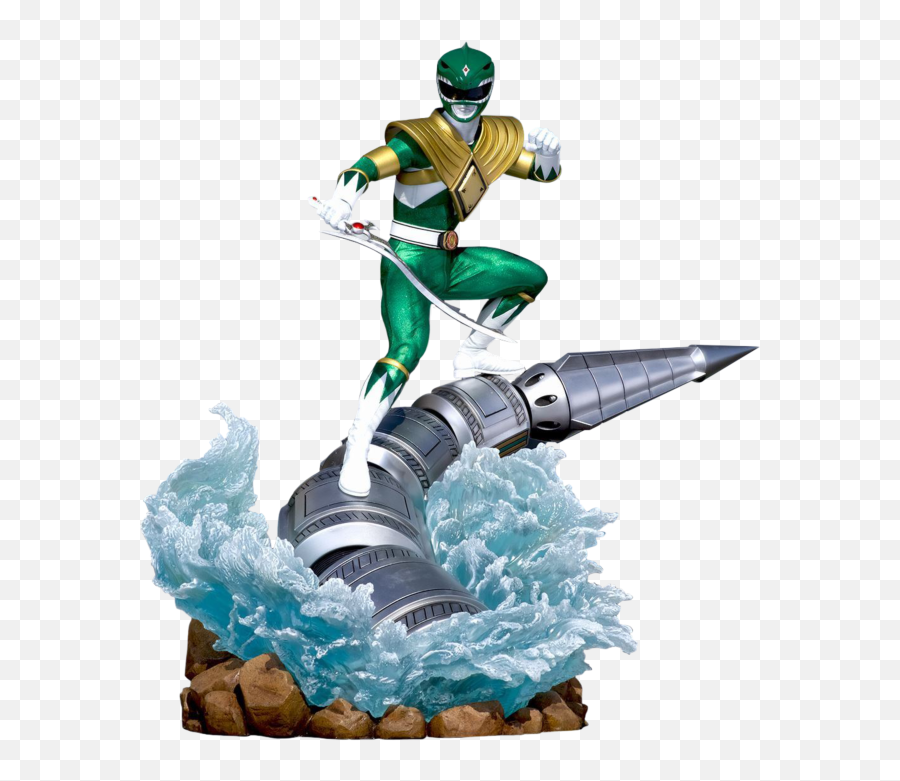 Mighty Morphin Power Rangers - Green Ranger Dragonzord Exclusive 14 Scale Statue Emoji,Green Ranger Png