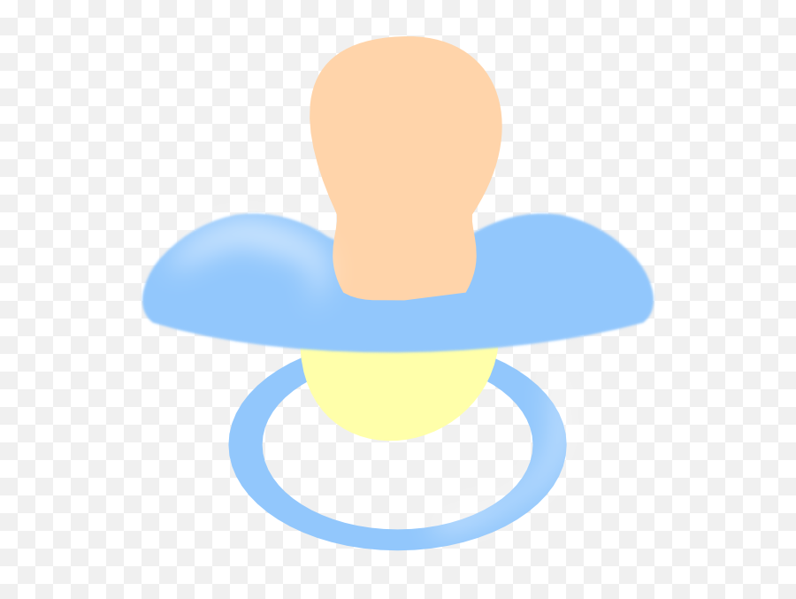Blue Pacifier Clip Art At Clker - Clip Art Emoji,Pacifier Clipart