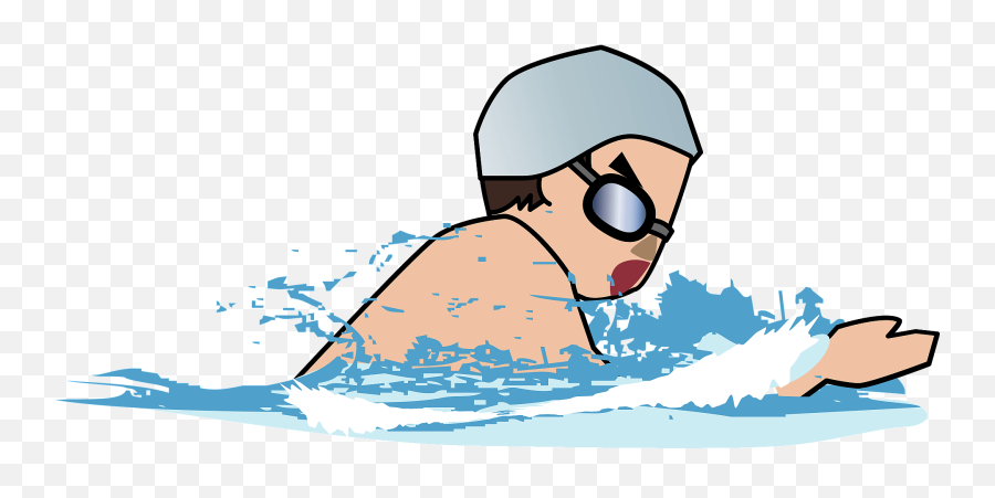 Swimming With Breaststroke Clipart - Breaststroke Swimming Clipart Png Emoji,Swim Clipart