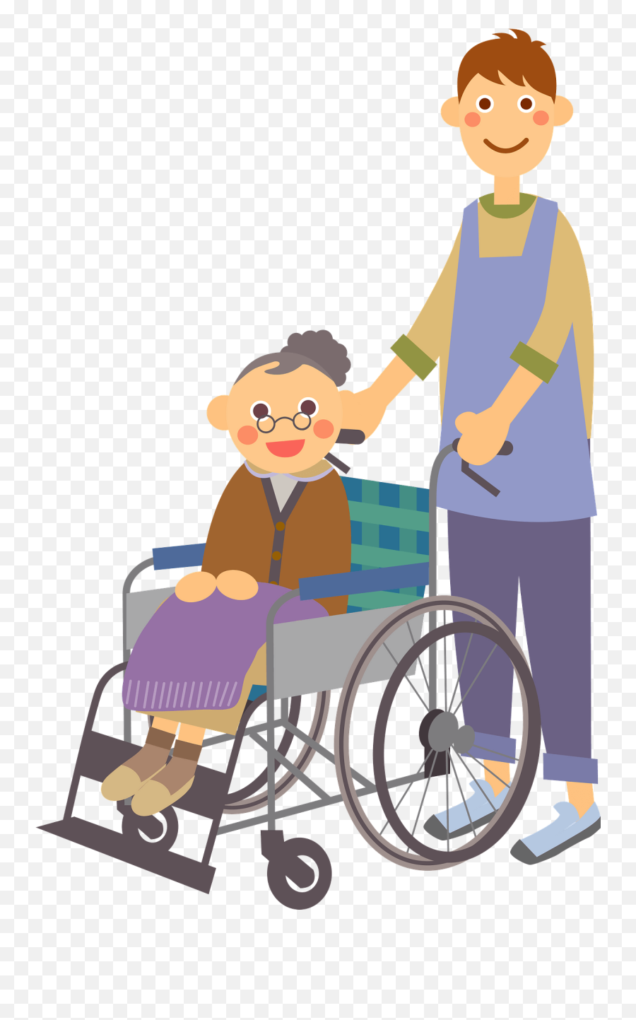 Nursing Care For An Elderly Woman Clipart Free Download - Elder Take Care Clipart Emoji,Nursing Clipart