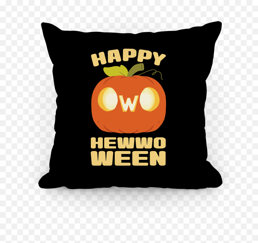 Happy Hewwoween Owo Pillows - Decorative Emoji,Owo Png