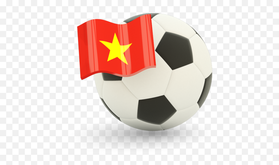 Football With Flag Illustration Of Flag Of Vietnam - South Sudanese Football Flags Emoji,Vietnam Flag Png