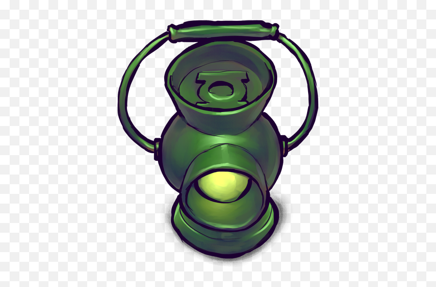 Green Lantern Watercolor Icon Png - Green Lantern Transparent Icon Emoji,Green Lantern Png