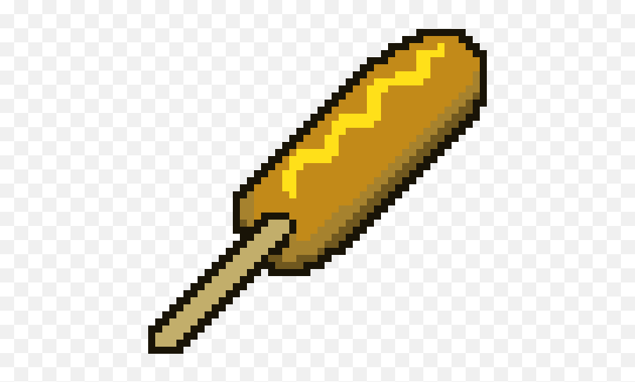 Corndog Pixel Art Maker - Corn Dog Pixel Art Emoji,Corn Dog Png