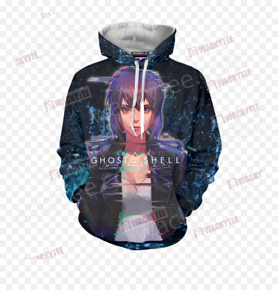 Ghost In The Shell Stand Alone Complex - Kusanagi Motoko 3d Supreme Hoodie Kids Emoji,Ghost In The Shell Png