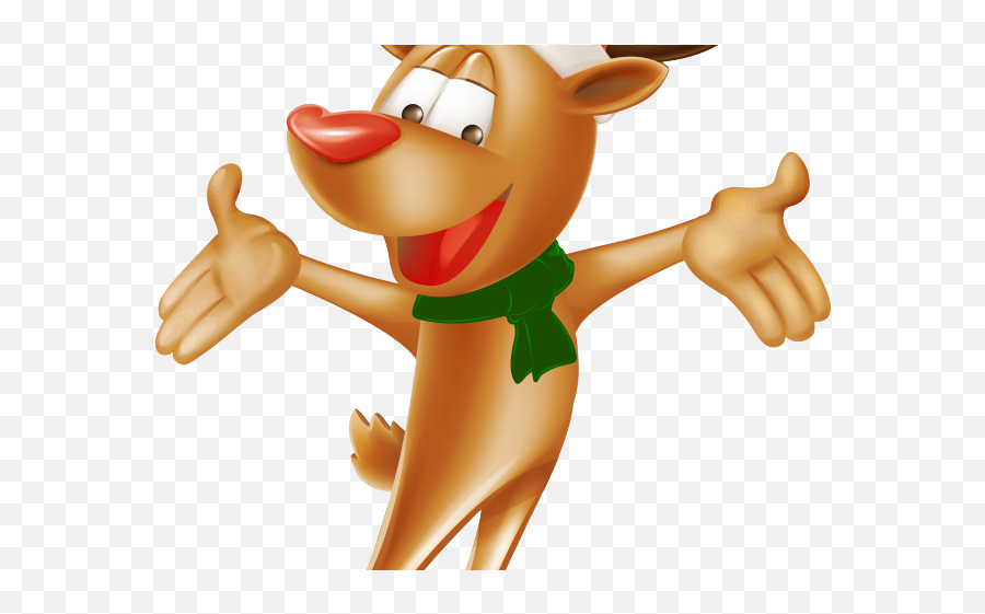 Dear Clipart Animated - Funny Reindeer Clip Art Emoji,Forgive Clipart
