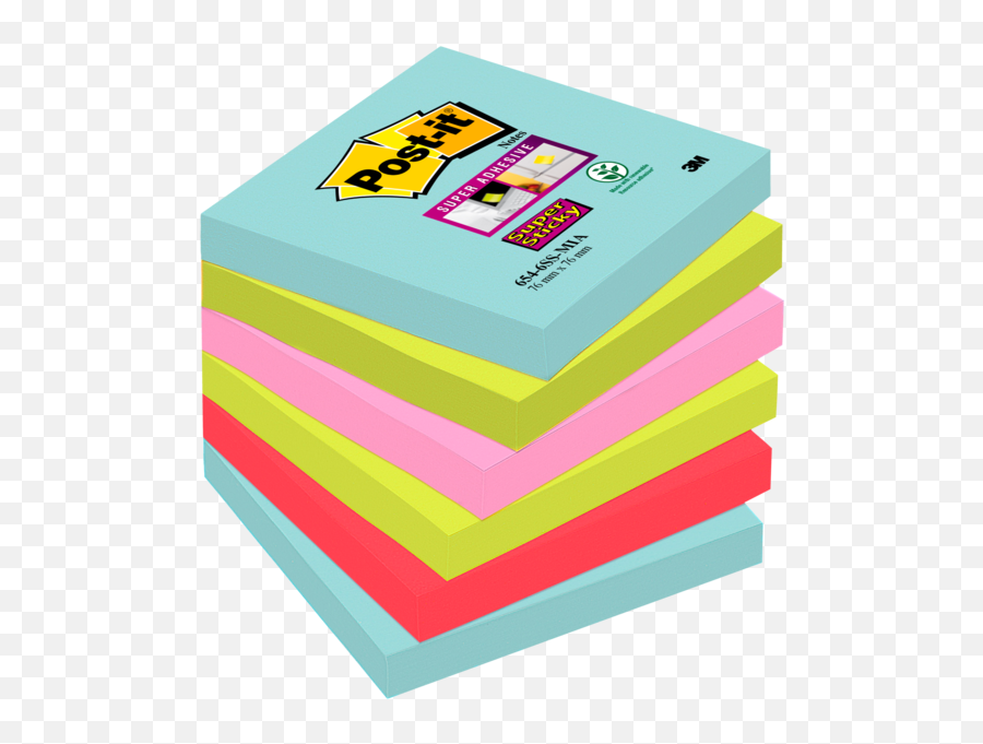 Super Sticky Notes Miami Collection - Post It Notes P Emoji,Post It Note Clipart