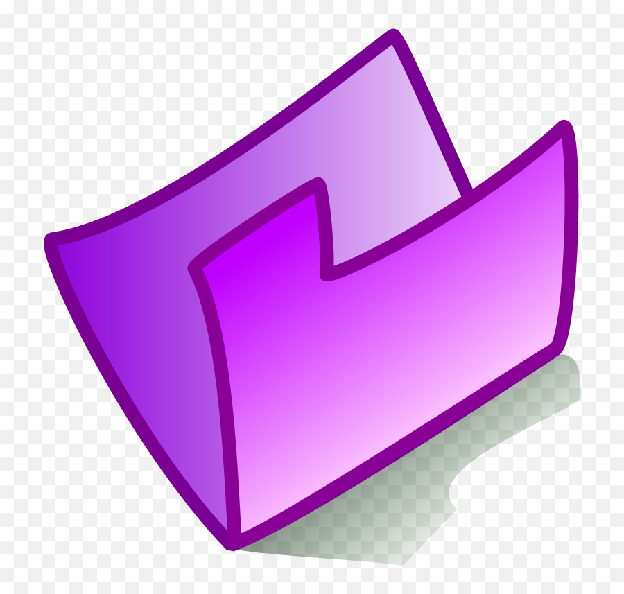 Folder Violet - Purple Folder Clipart Emoji,Violet Clipart