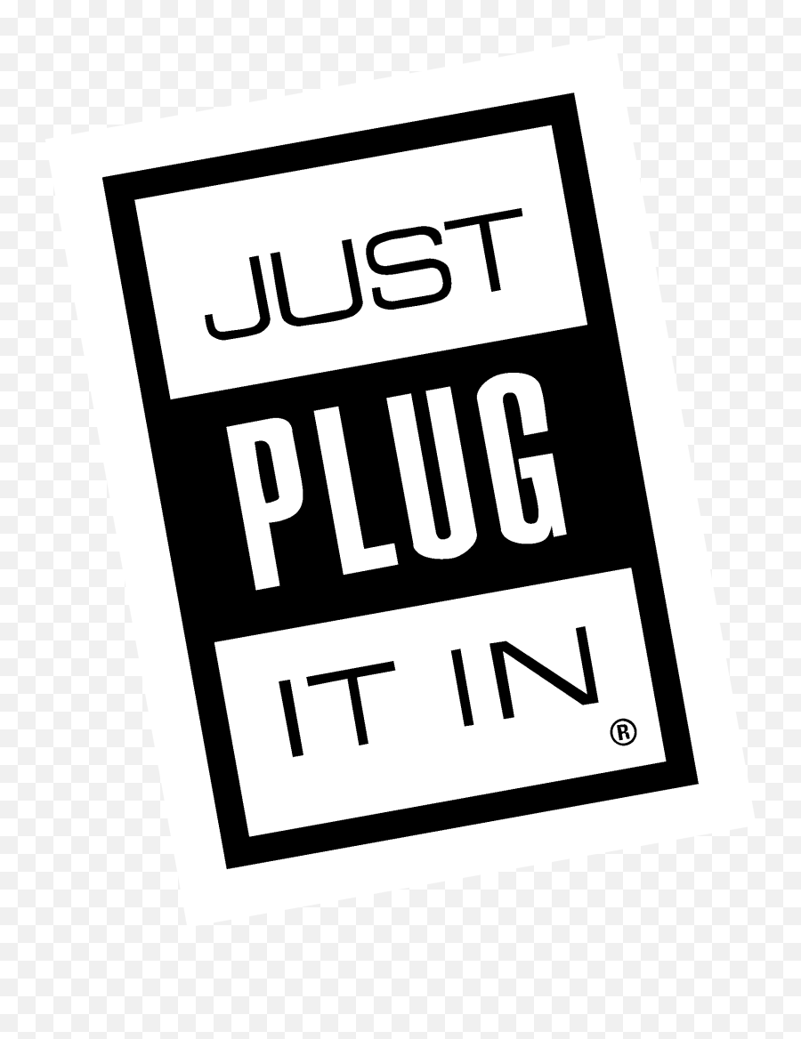 Just Plug It In Logo Png Transparent - Vertical Emoji,Plug Logo