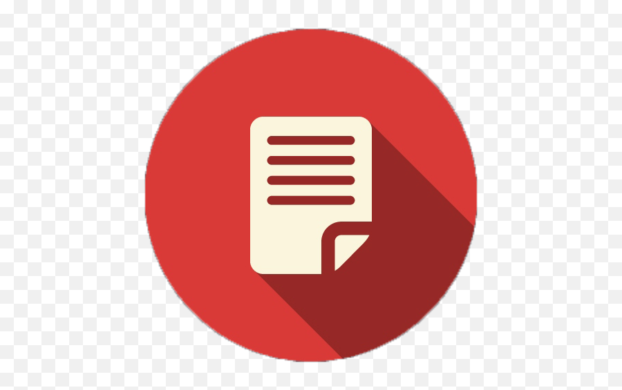 Paper Icon Png - Paper Transparent Icon In Red Circle Emoji,No Circle Png