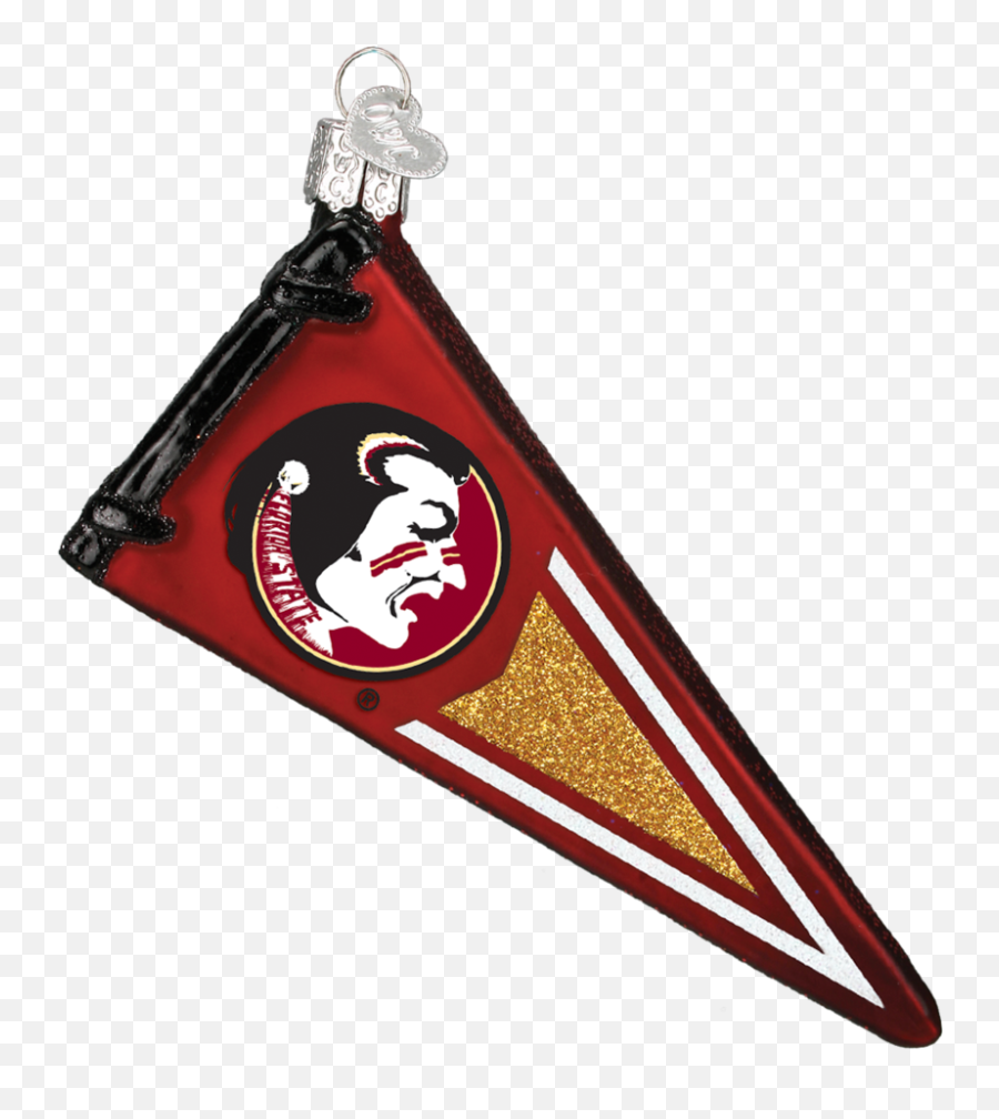 Download Florida State Pennant Ornament - Florida State Triangle Emoji,Florida State Seminoles Logo