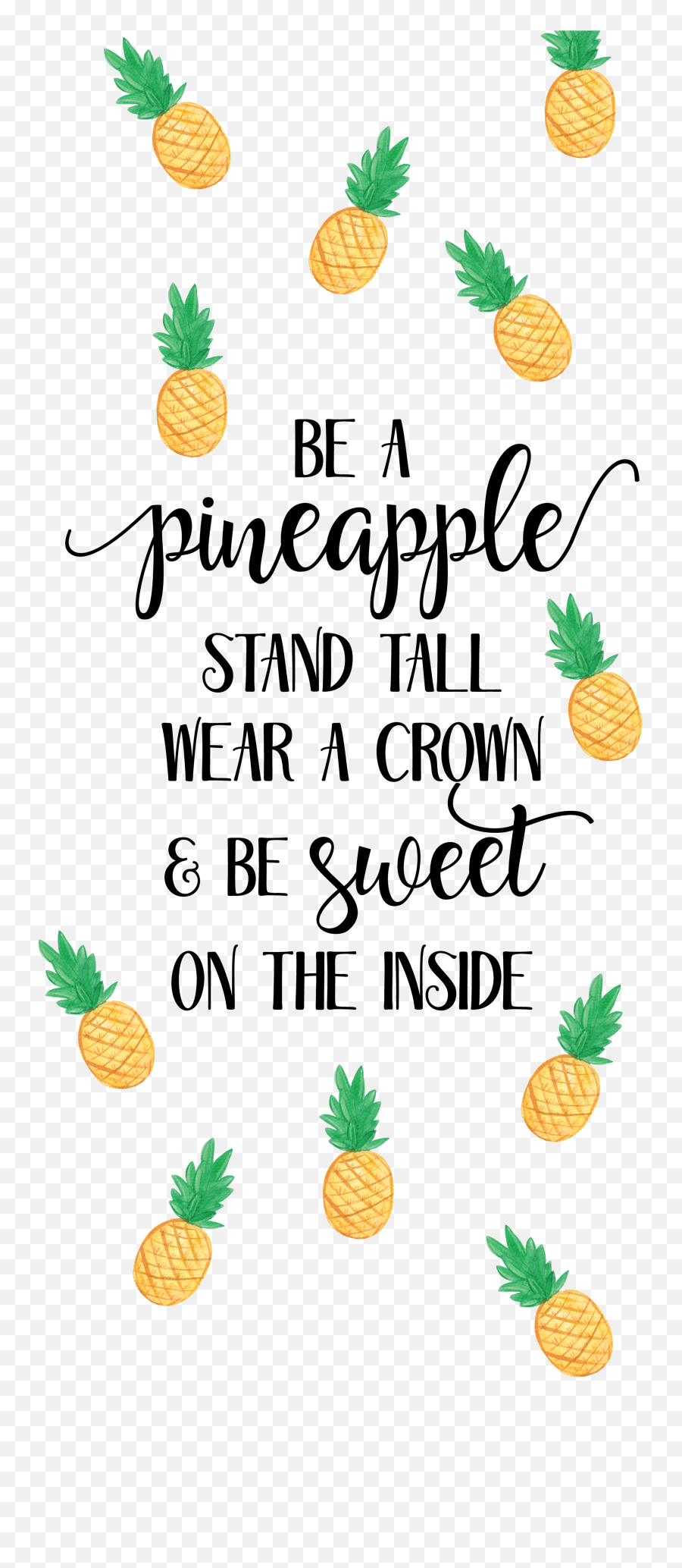 Pineapple Wallpaper Png U0026 Free Pineapple Wallpaperpng Emoji,Cute Pineapple Clipart