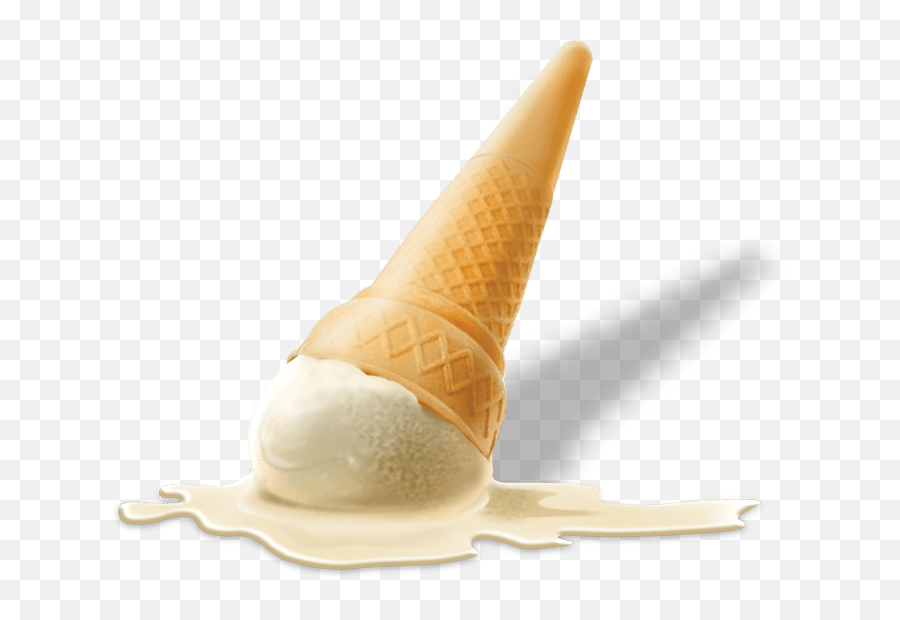 Dripping Ice Cream Cone Png - Clipart Ice Cream Melts Emoji,Ice Cream Png