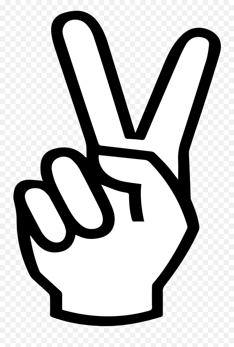 Peace Sign Hand Svg Png Download - Transparent Peace Sign Hand Peace Sign Svg Emoji,Hand Transparent