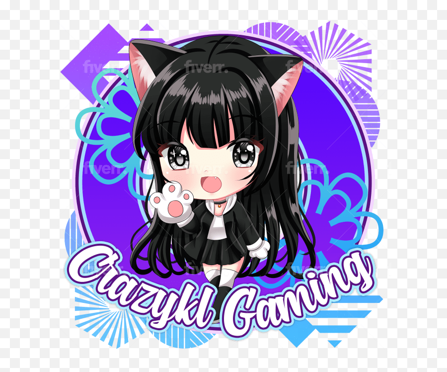 Design Logo With Cute Anime Mascot By Astarotte Fiverr Emoji,Cute Anime Png