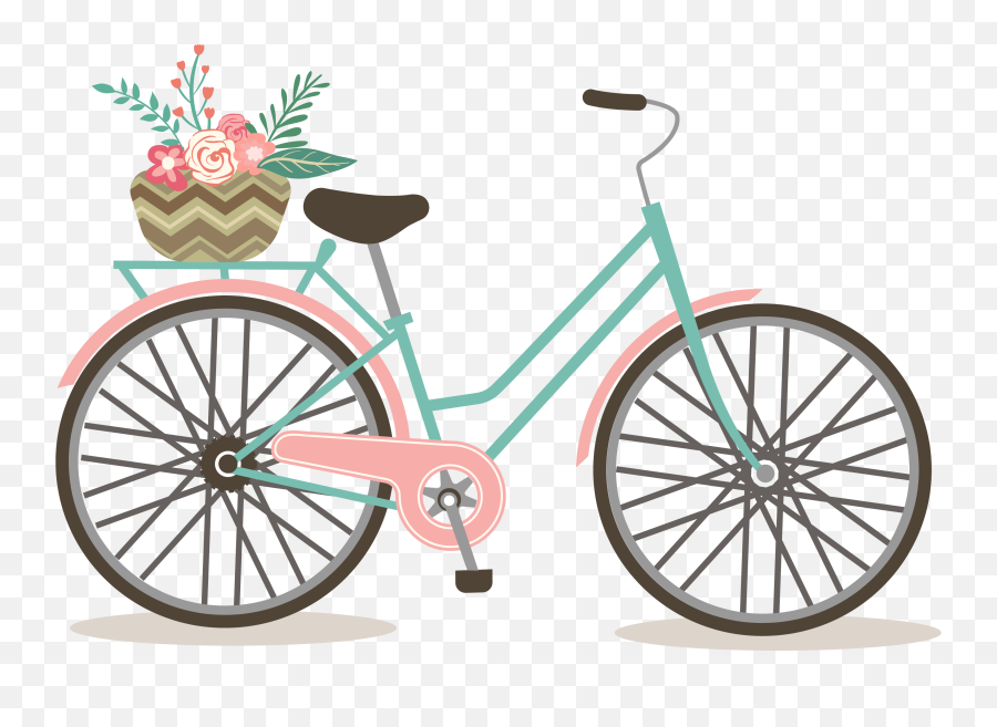Free Romantic Bicycle Clip Art - Set 2 Free Pretty Things Emoji,Tandem Bike Clipart