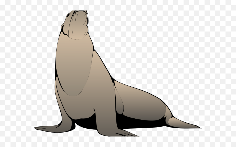 Seal Clip Art At Clker - Sea Lion Clipart Emoji,Seal Clipart