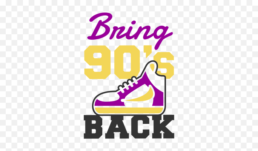 90s Lettering Sneaker - Plimsoll Emoji,90s Png