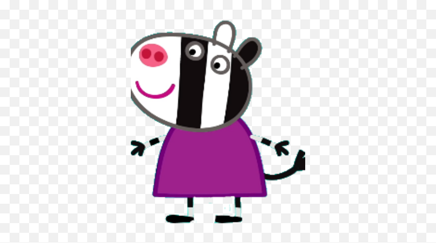 Zoë Zebra - Zoe Zebra Peppa Pig Emoji,Peppa Pig Transparent