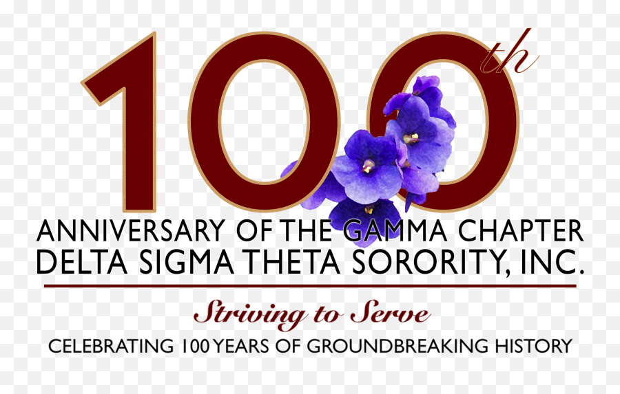 The Centennial Celebration Of The Gamma Chapter Of Delta - 15th Anniversary Emoji,Delta Sigma Theta Logo