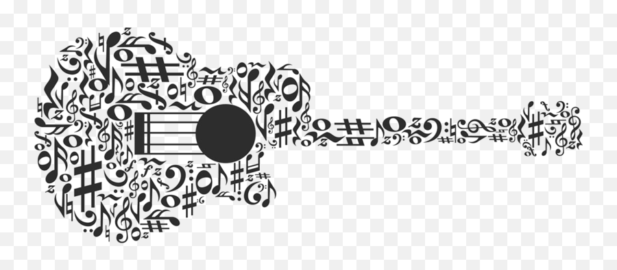 Musical Note Guitar Illustration - Guitar Notes Png Download Imagenes De Notas Musicales Creativas Emoji,Music Notes Transparent Background