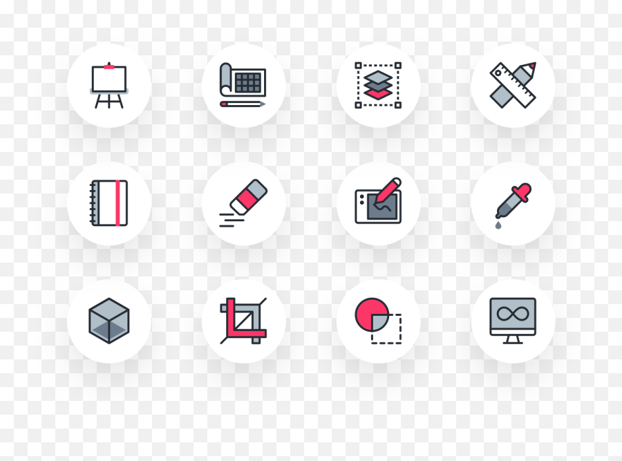Design Tools Icon Pack - Square Social Media Icons Golden Emoji,Png Pack