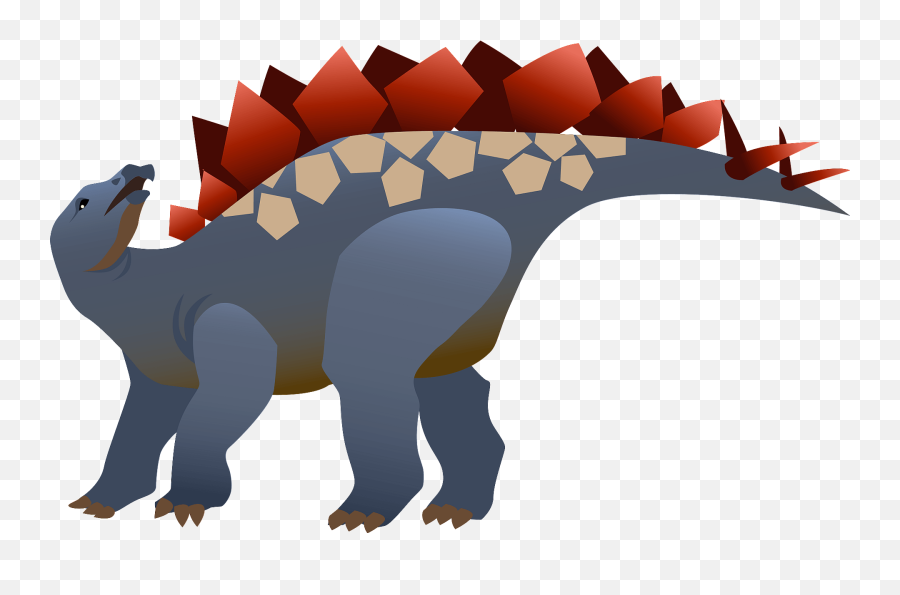 Stegosaurus Dinosaur Clipart - Animal Figure Emoji,Free Dinosaur Clipart