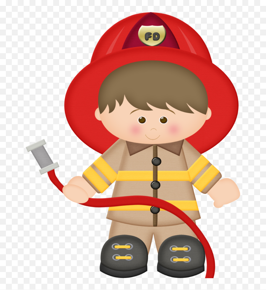 Fireman Cliparts - Cute Fireman Clip Art Transparent Cute Fireman Clipart Emoji,Firefighter Clipart
