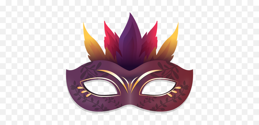 Purple Fire Carnival Mask - Transparent Png U0026 Svg Vector File Mascara De Carnavales Png Emoji,Masquerade Mask Transparent Background