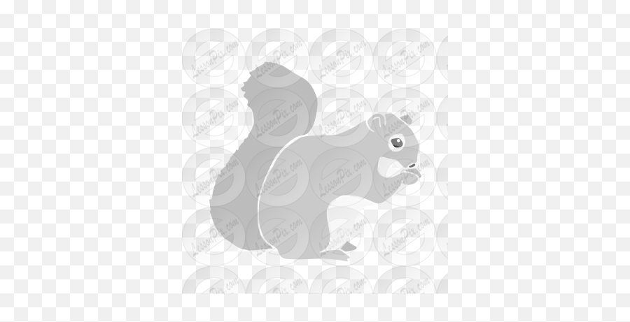Squirrel Stencil For Classroom - Eastern Gray Squirrel Emoji,Squirrel Clipart Black And White