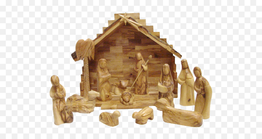 Homemade Wooden Nativity Scenes Transparent Cartoon - Jingfm Emoji,Nativity Clipart Free