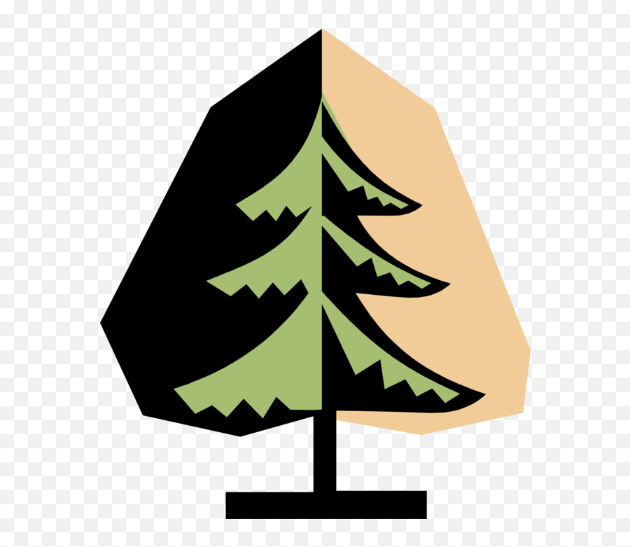 Conifer Evergreen Tree Symbol - Vector Image Emoji,Spruce Tree Clipart