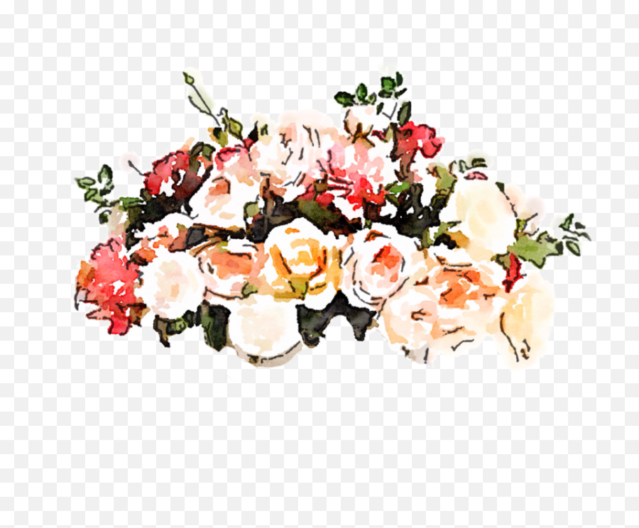 Free Able Watercolor Flower Png Royalty Free Library - Transparent Background Flower Png File Emoji,Watercolor Flowers Png