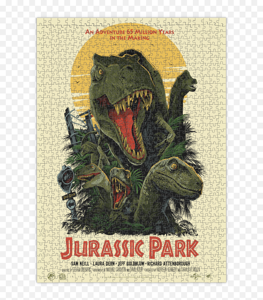 Jurassic Park 1000 - Piece Puzzle Second Edition Mondo Jurassic Park Puzzle Emoji,Jurassic Park Logo